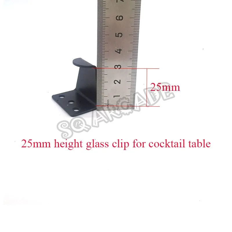 8Pcs Glass Clips for Arcade Cocktail Table Cabinet Machine Clip Detail Powder Coated Black Steel 25/26mm Depth
8Pcs Glass Clips for Arcade Cocktail Table Cabinet Machine Clip Detail Powder Coated Black Steel 25/26mm Depth