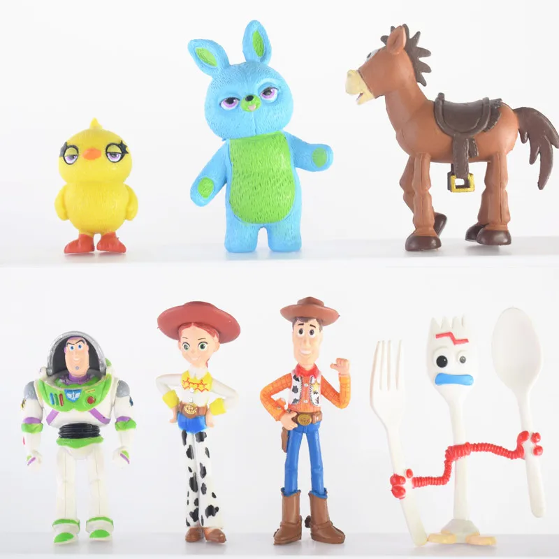 7PCS Disney Toy Story 4 Action Figure toys Woody Jessie Buzz Lightyear Forky Pig Bear Figura Model Doll Figurine Kids Gifts
7PCS Disney Toy Story 4 Action Figure toys Woody Jessie Buzz Lightyear Forky Pig Bear Figura Model Doll Figurine Kids Gifts