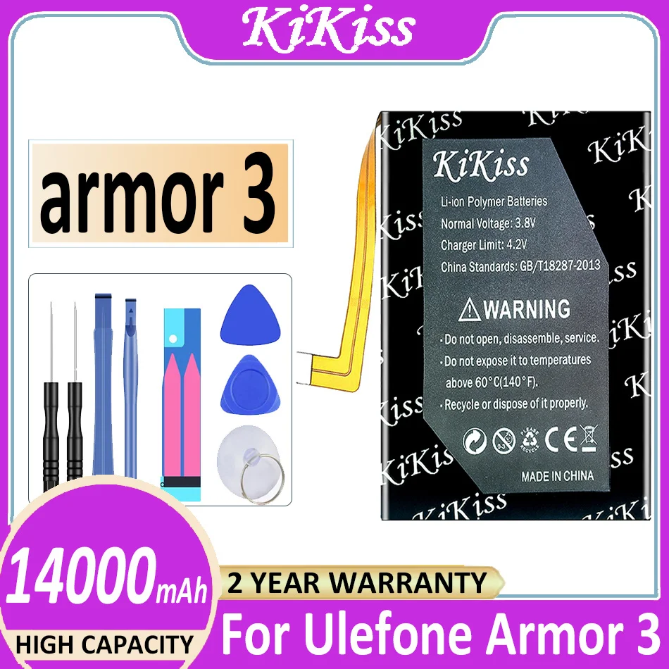Аккумулятор Armor 3 14000 мАч для Ulefone Armor3 аккумулятор + Бесплатные инструменты
Аккумулятор Armor 3 14000 мАч для Ulefone Armor3 аккумулятор + Бесплатные инструменты