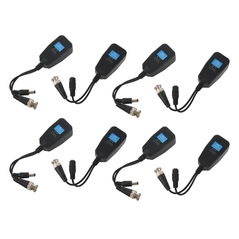 HD-CVI/TVI/AHD Passive Video Balun With Power Connector And RJ45 CAT5 Data Transmitter 4 Pair
HD-CVI/TVI/AHD Passive Video Balun With Power Connector And RJ45 CAT5 Data Transmitter 4 Pair