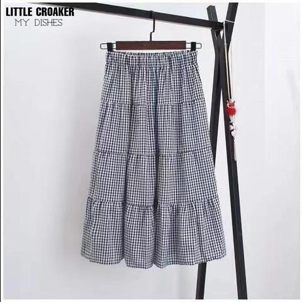 skirts Women Vintage Splicing A-line High Waist Skirt Summer Streetwear Ladies Elegant Chic Slim Midi Skirt Womens Clothes
skirts Women Vintage Splicing A-line High Waist Skirt Summer Streetwear Ladies Elegant Chic Slim Midi Skirt Womens Clothes