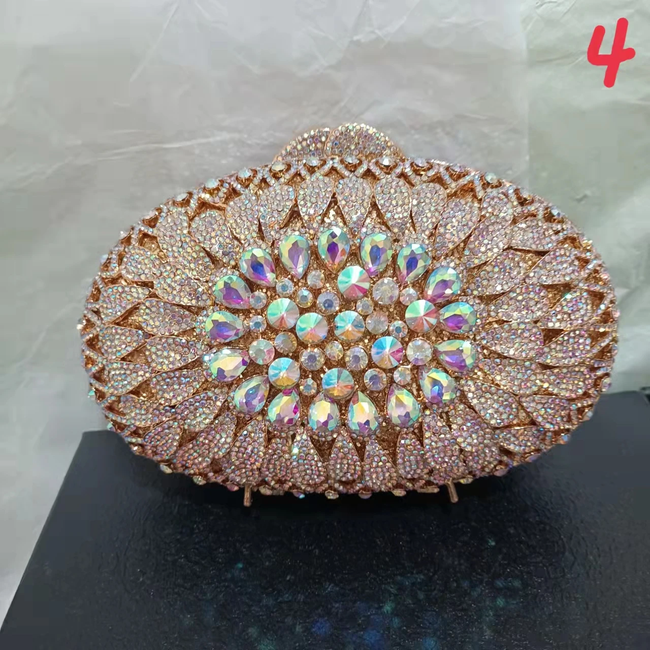 Women Gold AB Crystal Evening Dinner Bag Hollow Out Flower Wedding Clutch Bridal Party Prom Handbag Banquet Diamond Floral Purse
Women Gold AB Crystal Evening Dinner Bag Hollow Out Flower Wedding Clutch Bridal Party Prom Handbag Banquet Diamond Floral Purse