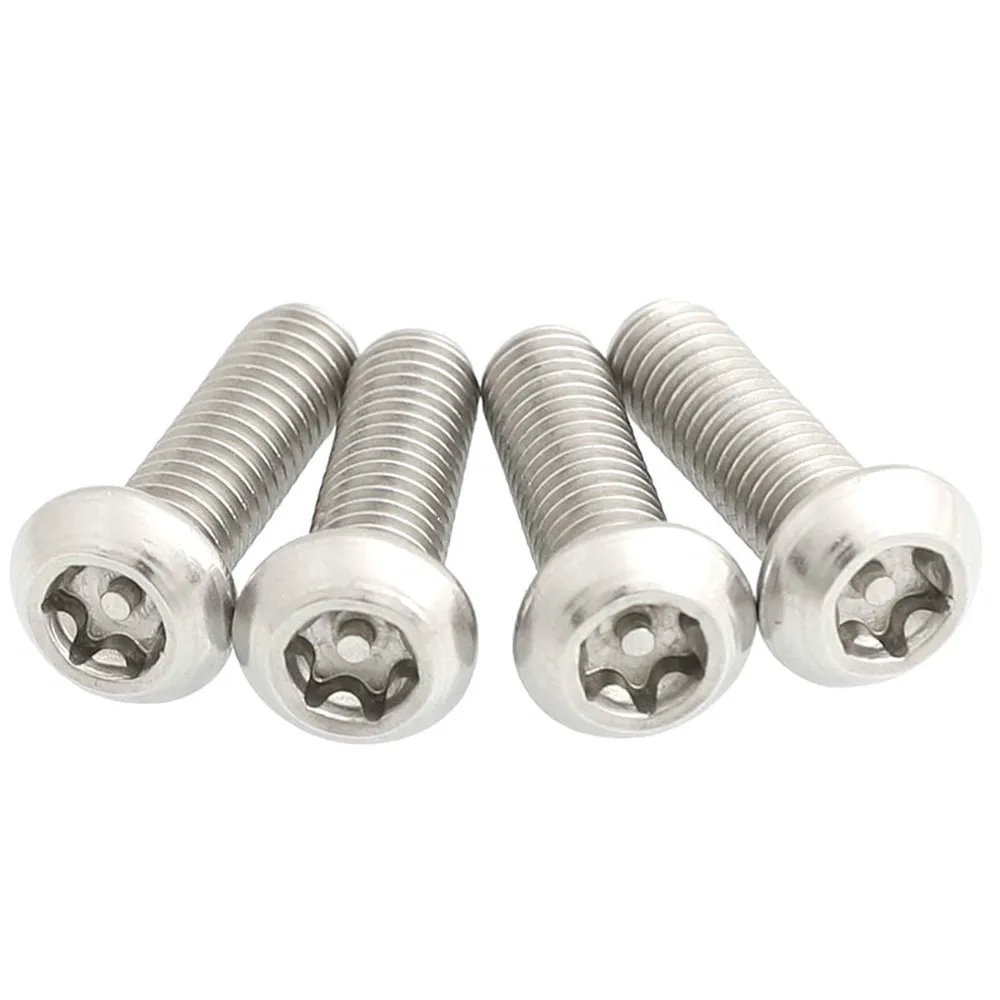 20/10pcs M4 M5 M6 Six-Lobe Torx Bolt Button Pan Round Head with Pin Tamper Proof Anti-theft Screw Bolts A2 304 Stainless Steel
20/10pcs M4 M5 M6 Six-Lobe Torx Bolt Button Pan Round Head with Pin Tamper Proof Anti-theft Screw Bolts A2 304 Stainless Steel