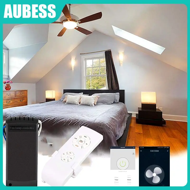 Умный потолочный вентилятор с таймером, Wi-Fi
Умный потолочный вентилятор с таймером, Wi-Fi