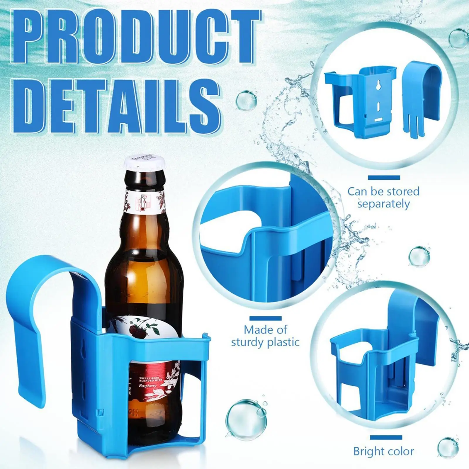 Plastic Water Cup Hanging Holder Container Hook for Above Swimming Pool Side Beverage Drinks Beer Storage Shelf Swimming Pool
Plastic Water Cup Hanging Holder Container Hook for Above Swimming Pool Side Beverage Drinks Beer Storage Shelf Swimming Pool