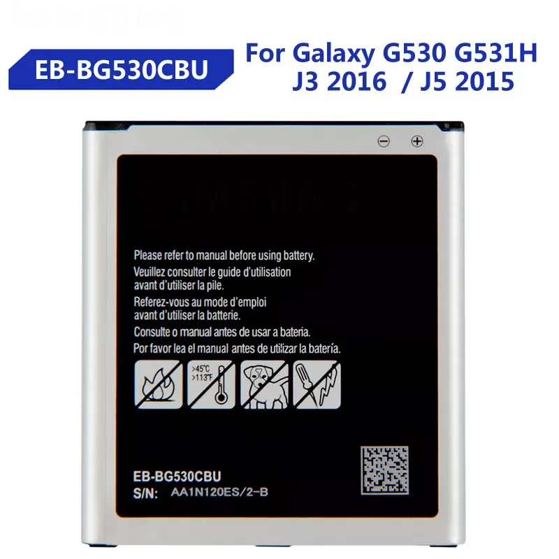 Battery For Samsung Galaxy Grand Prime J3 2016 G530 J2 Prime G532 SM-SM-G532F J3110 G531 J5 2015 On5 EB-BG530BBC EB-BG531BBE
Battery For Samsung Galaxy Grand Prime J3 2016 G530 J2 Prime G532 SM-SM-G532F J3110 G531 J5 2015 On5 EB-BG530BBC EB-BG531BBE