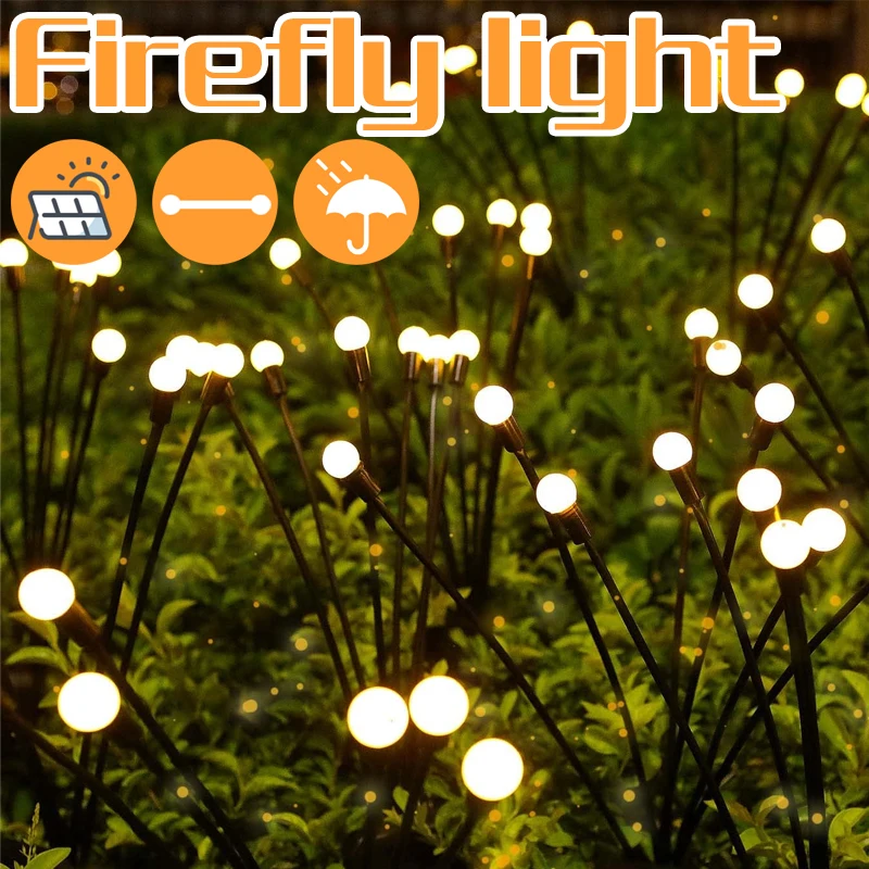 Solar LED Light Solar Firefly Light Garden Outdoor LED Solar Light Firework Light Waterproof Sunlight Powered Landscape Lights
Solar LED Light Solar Firefly Light Garden Outdoor LED Solar Light Firework Light Waterproof Sunlight Powered Landscape Lights