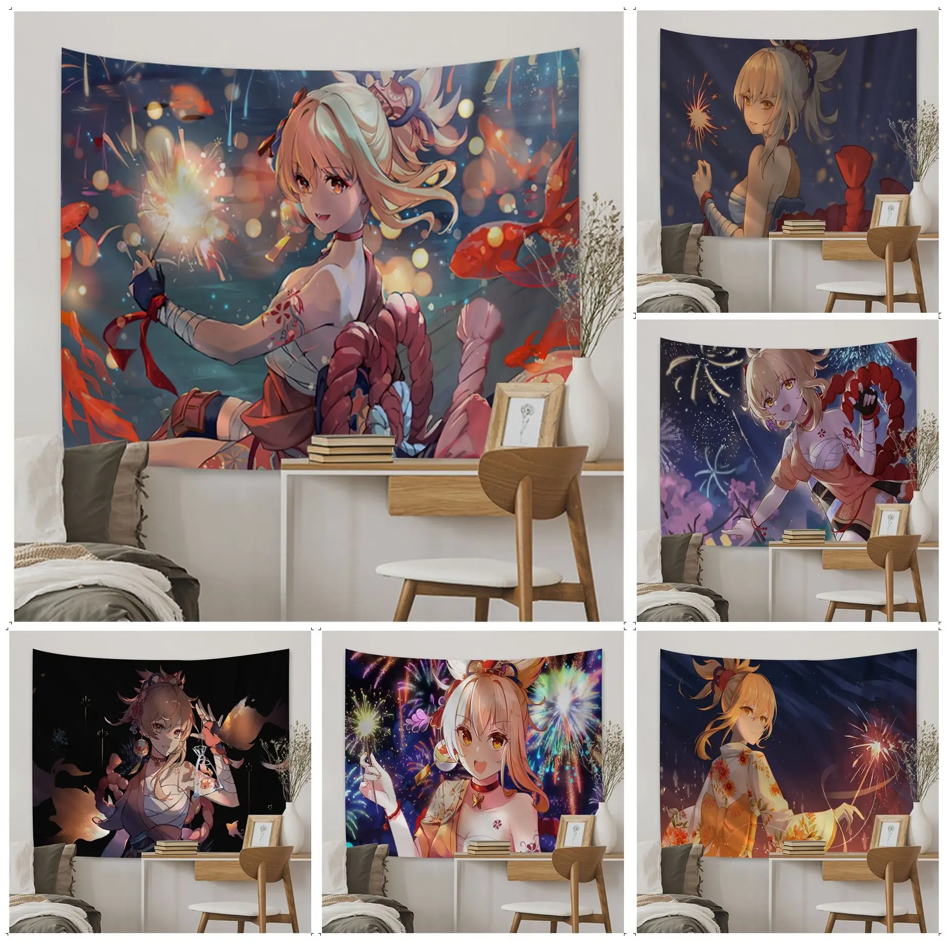 Genshin Impact Naganohara Yoimiya Printed Large Wall Tapestry Japanese Wall Tapestry Anime INS Home Decor
Genshin Impact Naganohara Yoimiya Printed Large Wall Tapestry Japanese Wall Tapestry Anime INS Home Decor
