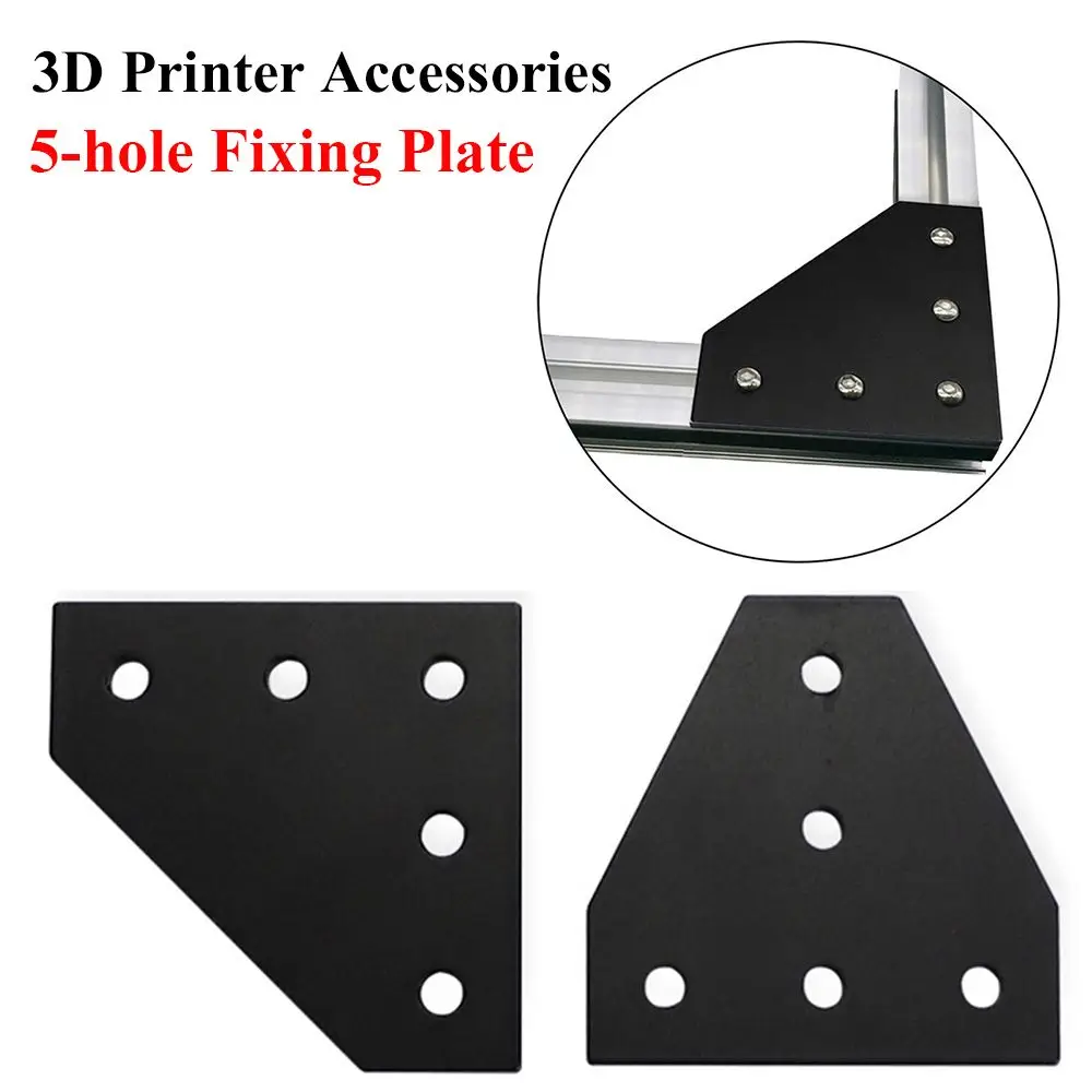 

Accessories Professional Aluminum Alloy Connecting Plate 5-Hole Fixing Plates Bracket Fasteners Corner Bracket Plate