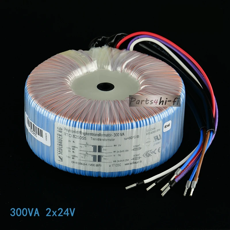 300VA dual 24V German imported Sedlbauer Premium high-end toroidal transformer
300VA dual 24V German imported Sedlbauer Premium high-end toroidal transformer