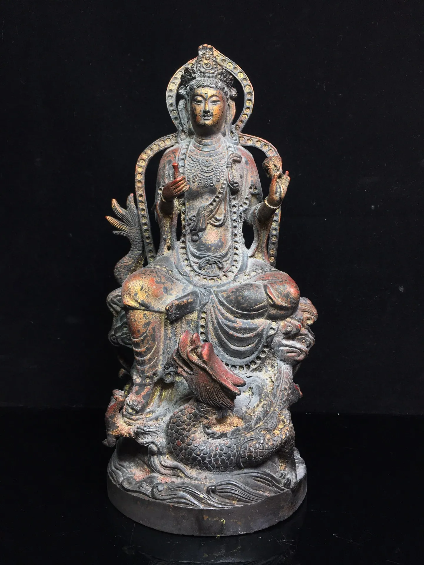 Коллекция тибетских храмов 12 дюймов, старый Бронзовый Cinnabar Avalokitesvara, Будда, поездка на дракона, выборочный городской дом
Коллекция тибетских храмов 12 дюймов, старый Бронзовый Cinnabar Avalokitesvara, Будда, поездка на дракона, выборочный городской дом