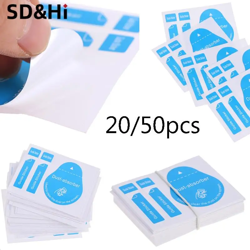 20/50pcs Blue Dust Removal Phone Screen Cleaning Tool 3 In 1 Dust-absorber + Guide Sticker Clear Dust On Screen
20/50pcs Blue Dust Removal Phone Screen Cleaning Tool 3 In 1 Dust-absorber + Guide Sticker Clear Dust On Screen