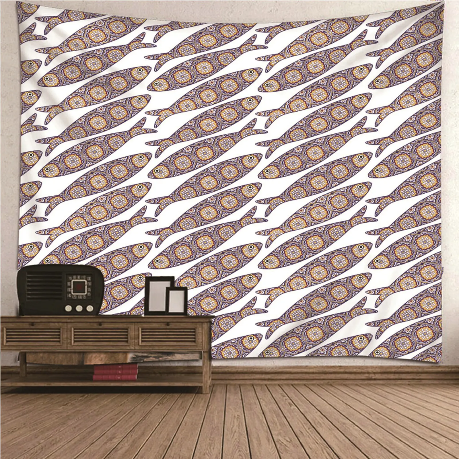 Tapestries Boys Colourful Tapestry Trippy Mandala Hippie Fish Pattern Wall Hanging Blanket Dorm Art Decor Covering
Tapestries Boys Colourful Tapestry Trippy Mandala Hippie Fish Pattern Wall Hanging Blanket Dorm Art Decor Covering