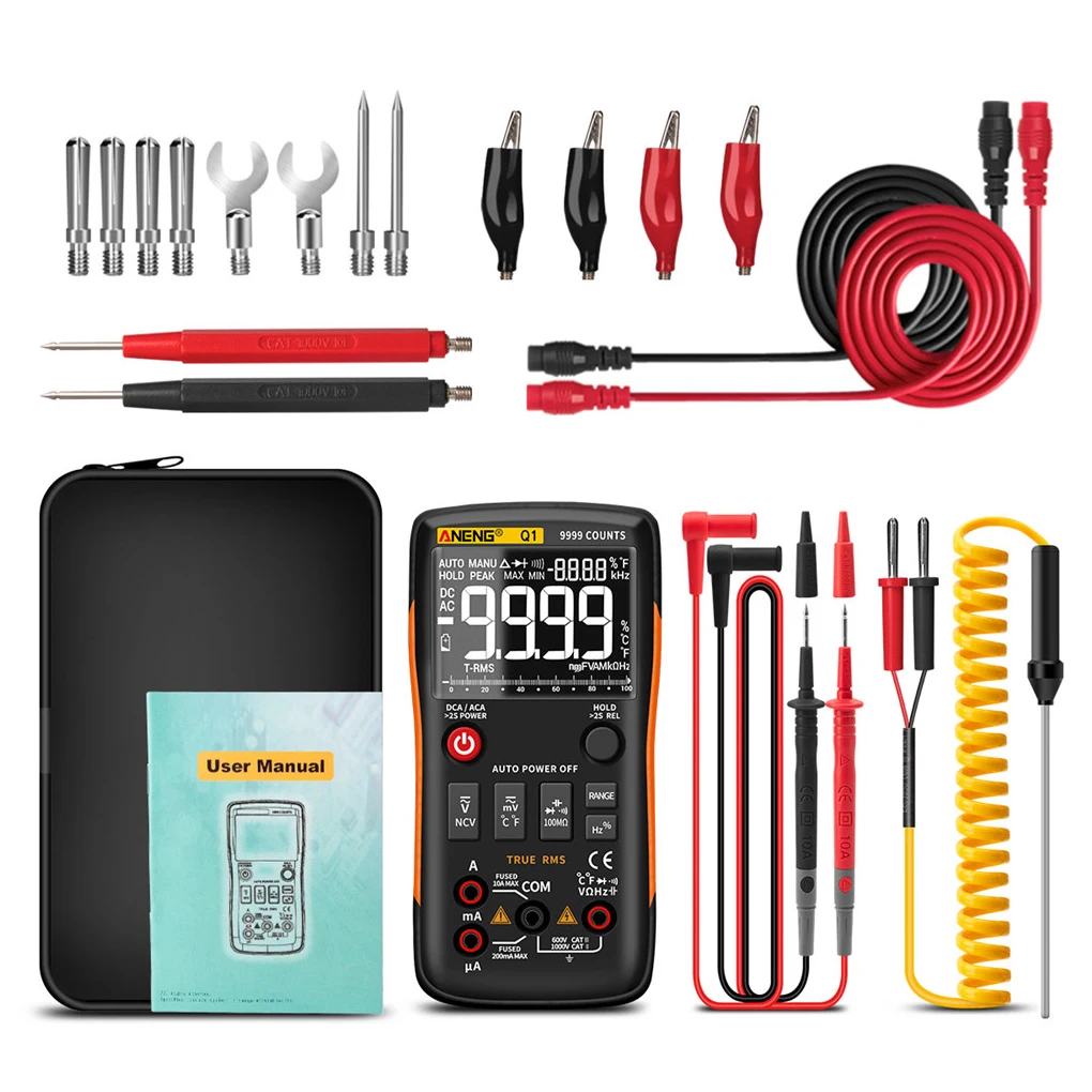 ANENG Q1 Digital Display Multimeter Backlight Tester Diode Meter Portable Repairing Electronic Insulated Detector
ANENG Q1 Digital Display Multimeter Backlight Tester Diode Meter Portable Repairing Electronic Insulated Detector