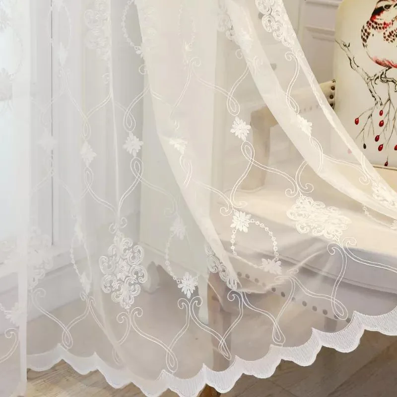 European-style Minimalist Modern Gauze Curtain Bay Window White Gauze Thin Curtain Curtains for Living Dining Room Bedroom
European-style Minimalist Modern Gauze Curtain Bay Window White Gauze Thin Curtain Curtains for Living Dining Room Bedroom