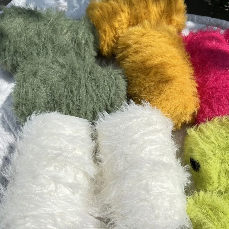 

500g Faux Fur Soft Long Hair Mink Wool Yarn Cashmere Hand Knitting Yarn Crochet Thread DIY Sweater Scarf Blanket Clothing