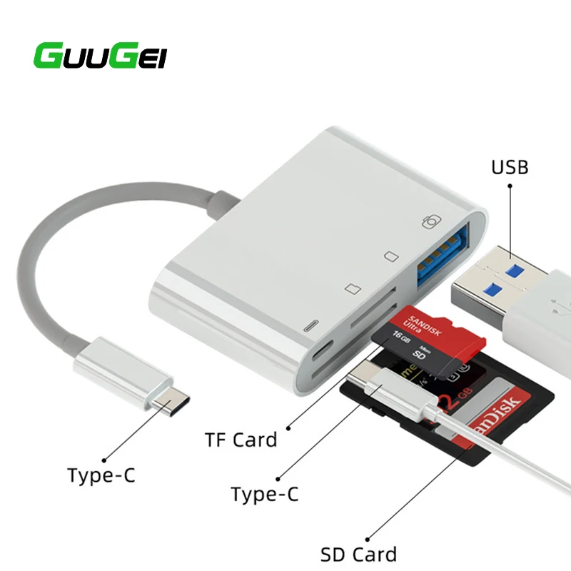 

USB Type C кардридер SD TF OTG адаптер для передачи данных зарядный конвертер USB C адаптер док-станция для Macbook смартфонов