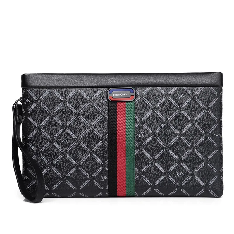 Luxury Brand Design Clutch Bag for Men Fashion Business Big Purse Male Phone Hand Envelope Bag Plaid Leather Large Wallet Trendy
Luxury Brand Design Clutch Bag for Men Fashion Business Big Purse Male Phone Hand Envelope Bag Plaid Leather Large Wallet Trendy