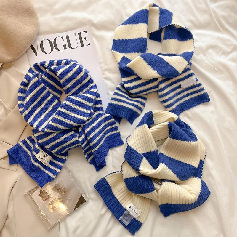 Корейский стиль теплый зимний шерстяной шарф для женщин Дизайнерский полосатый шейный платок вязаные шарфы женский длинный шейный галстук...
Корейский стиль теплый зимний шерстяной шарф для женщин Дизайнерский полосатый шейный платок вязаные шарфы женский длинный шейный галстук...