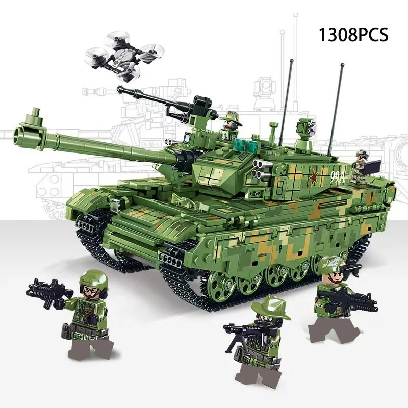 Military Tanks Army 99A Main Battle Tank Building Blocks Set WW2 Weaponry Model Kit Brick Kids Adult Toys For Boys 10 Years Gift
Military Tanks Army 99A Main Battle Tank Building Blocks Set WW2 Weaponry Model Kit Brick Kids Adult Toys For Boys 10 Years Gift