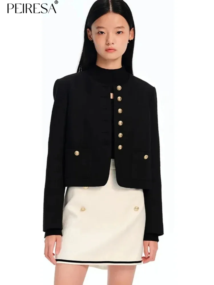 PEIRESA High Quality Fashion Designer Tweed Jacket Coat For Women 2023 Autumn Winter O Neck Single Breasted Celebrity Outwear
PEIRESA High Quality Fashion Designer Tweed Jacket Coat For Women 2023 Autumn Winter O Neck Single Breasted Celebrity Outwear