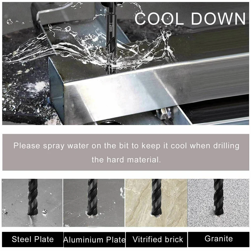 Tile Twist Drilling Bits 3-12mm Ceramic Glass DIY Hole Opener Coated Replacement Portable Stone Construction 4pcs
Tile Twist Drilling Bits 3-12mm Ceramic Glass DIY Hole Opener Coated Replacement Portable Stone Construction 4pcs