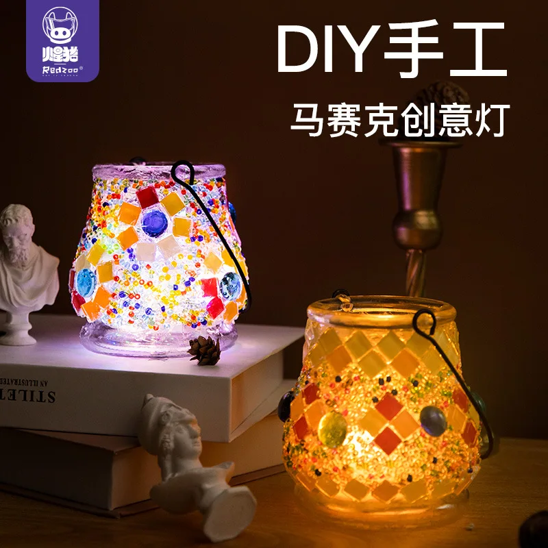 Mosaic Table Lamp Handheld DIY Handmade Material Bag Children's Parent-child Toys Homemade Gift Creative Lamp
Mosaic Table Lamp Handheld DIY Handmade Material Bag Children's Parent-child Toys Homemade Gift Creative Lamp