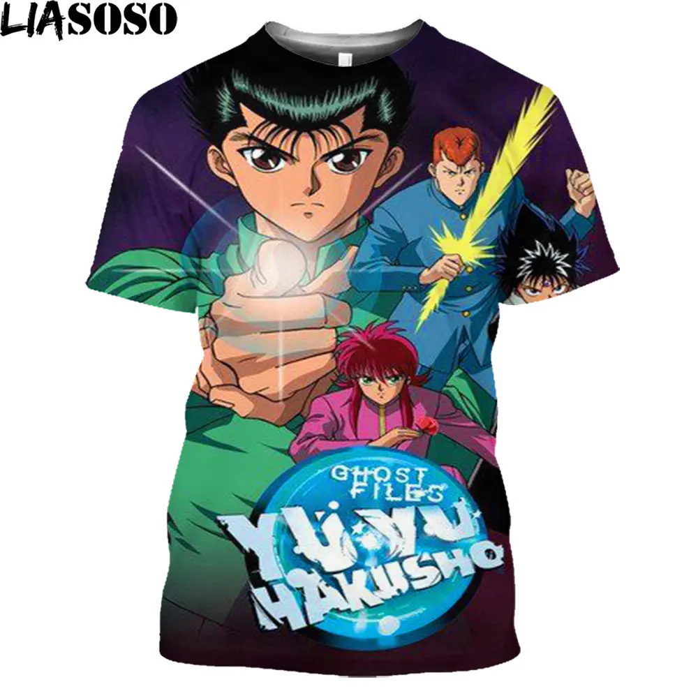 LIASOSO Anime YuYu Hakusho 3D Print Men's T-shirt Short Slveed Casual Retro Harakuju Otaku Streetwear Tops Women Oversized Tee
LIASOSO Anime YuYu Hakusho 3D Print Men's T-shirt Short Slveed Casual Retro Harakuju Otaku Streetwear Tops Women Oversized Tee
