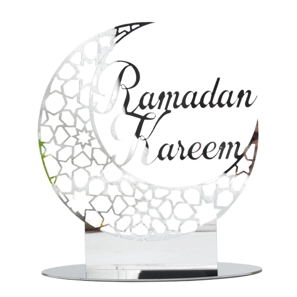 Hollow Out Ramadan Moon Acrylic Table Ornament Eid Mubarak DIY Home Decoration Islamic Muslim Party Supplies Gift Table Decor
Hollow Out Ramadan Moon Acrylic Table Ornament Eid Mubarak DIY Home Decoration Islamic Muslim Party Supplies Gift Table Decor