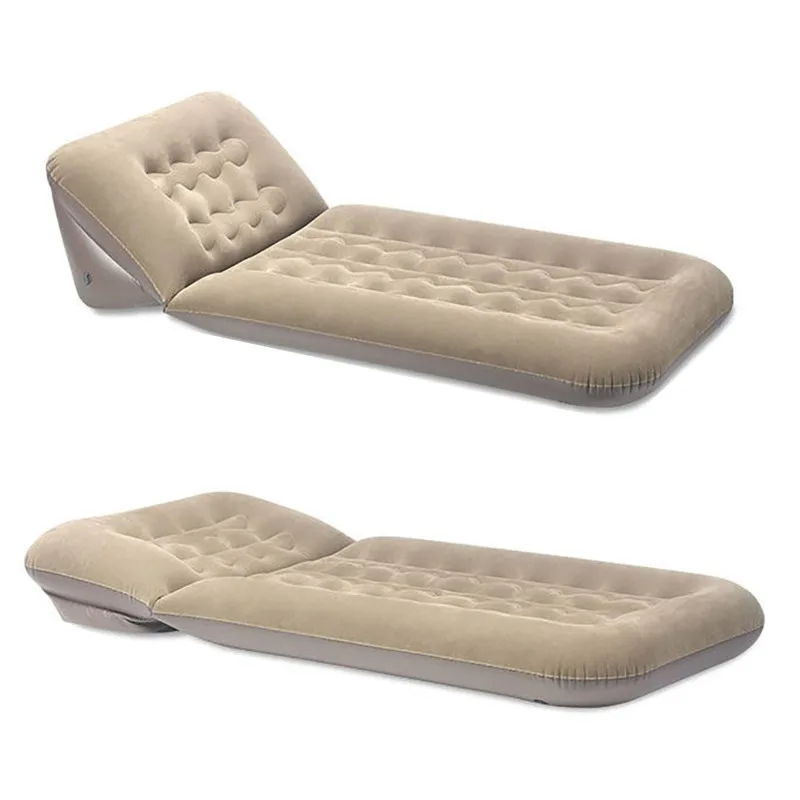 Air Mattress Sleeping Pad Mat With Air Pump Adjustable Backrest Inflatable Lounger Air Sofa Portable Chair Bed Portable PVC
Air Mattress Sleeping Pad Mat With Air Pump Adjustable Backrest Inflatable Lounger Air Sofa Portable Chair Bed Portable PVC