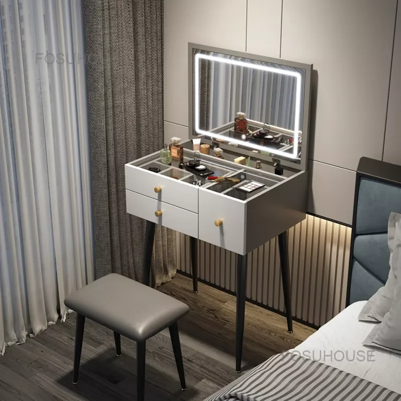 Light Luxury Bedroom Dressers Modern Flip Mini 60cm Dressing Tables Bedroom Furniture Minimalist Vanity Dresser Storage Table
Light Luxury Bedroom Dressers Modern Flip Mini 60cm Dressing Tables Bedroom Furniture Minimalist Vanity Dresser Storage Table