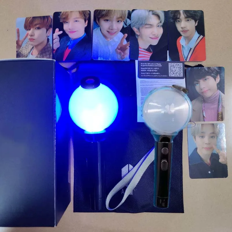 

Kpop Army Bomb Ver.4 Lightstick SE Map Of The Soul Army Bomb Special Edition Concert Lamp With Bluetooth With Photo Cards Gift