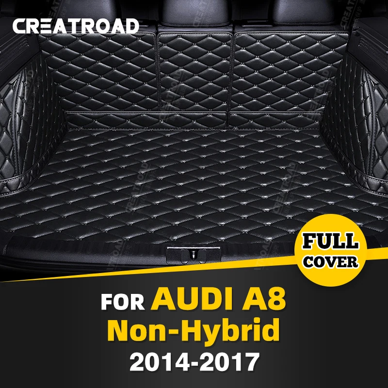 

Auto Full Coverage Trunk Mat For Audi A8 Non-hybrid 2014-2017 16 15 Car Boot Cover Pad Cargo Interior Protector Accessories