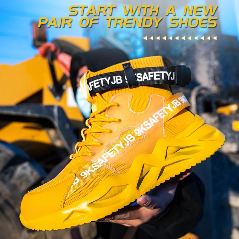 2023 New Safety Shoes Men Boots High Top Work Sneakers Steel Toe Cap Anti-smash Puncture-Proof work Boots Indestructible Shoes
2023 New Safety Shoes Men Boots High Top Work Sneakers Steel Toe Cap Anti-smash Puncture-Proof work Boots Indestructible Shoes
