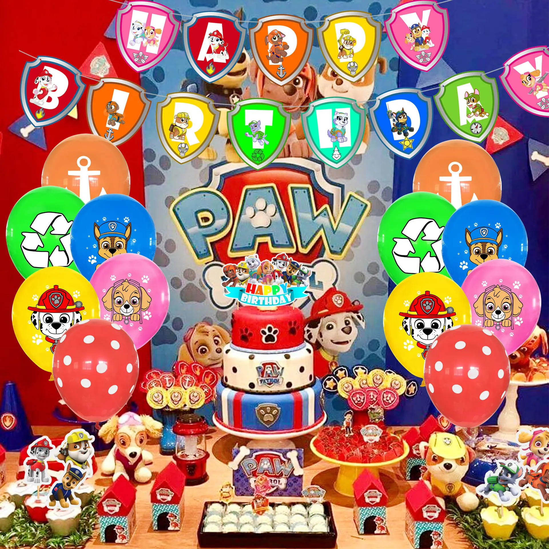 Paw Patrol Party Supplies Birthday Party Decoration Flag Pull Hanging Spin Latex Balloon Children Birthday Decor Supplies
Paw Patrol Party Supplies Birthday Party Decoration Flag Pull Hanging Spin Latex Balloon Children Birthday Decor Supplies