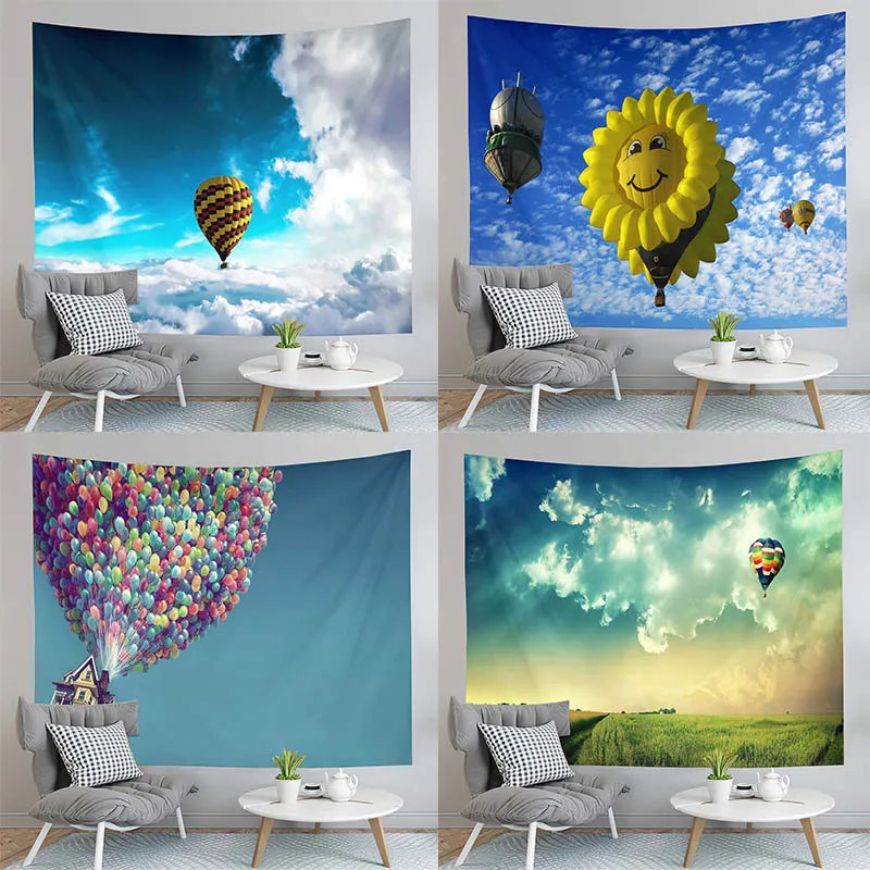 Colorful Hot Air Balloon Tapestry Sunflower Tapestry Home Living Room Bedroom Wall Tapestry Can Be Customized
Colorful Hot Air Balloon Tapestry Sunflower Tapestry Home Living Room Bedroom Wall Tapestry Can Be Customized