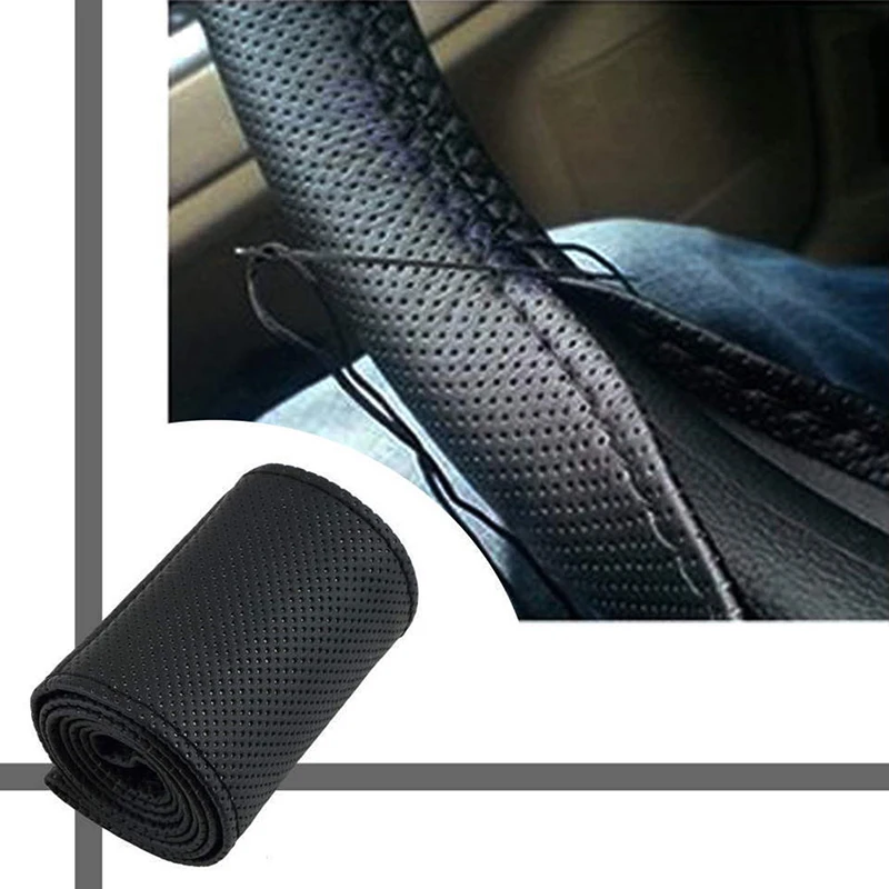 Car Steering Wheel Braid Cover Needles And Thread Artificial Leather Car Covers Suite Texture Soft Auto Accessories
Car Steering Wheel Braid Cover Needles And Thread Artificial Leather Car Covers Suite Texture Soft Auto Accessories