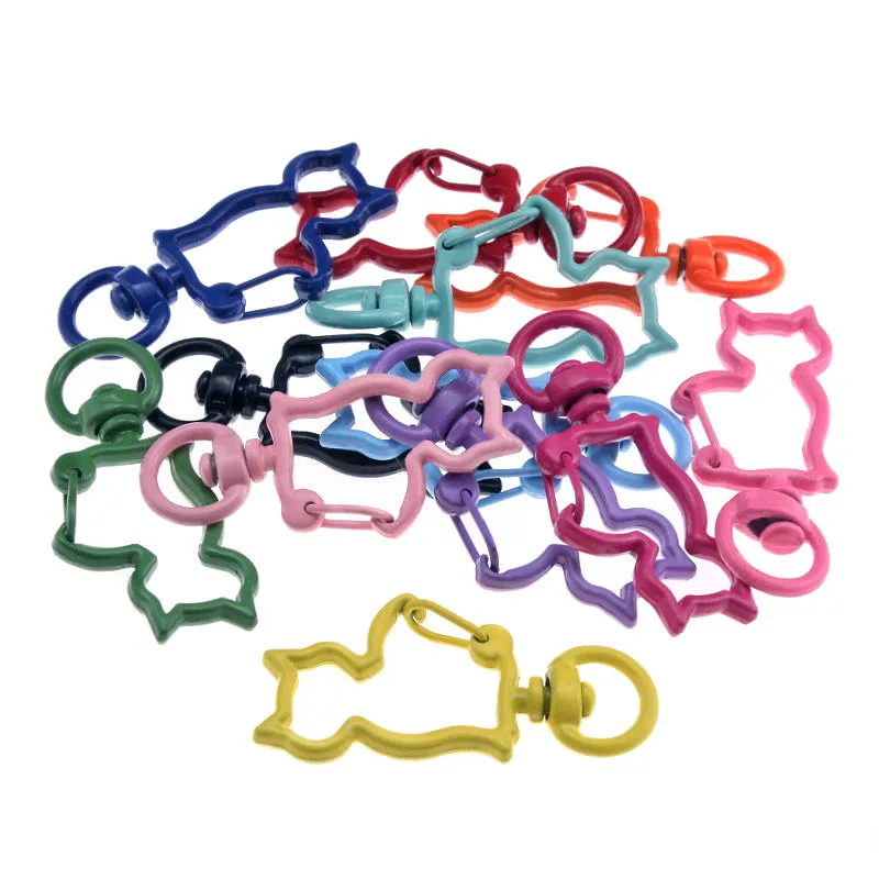 5-20PcsLot 34mm Multicolor Snap Trigger Buckles For Keychain Lobster Clasp Hooks Necklace Key Ring Clasp DIY Making Accessories 
5-20PcsLot 34mm Multicolor Snap Trigger Buckles For Keychain Lobster Clasp Hooks Necklace Key Ring Clasp DIY Making Accessories