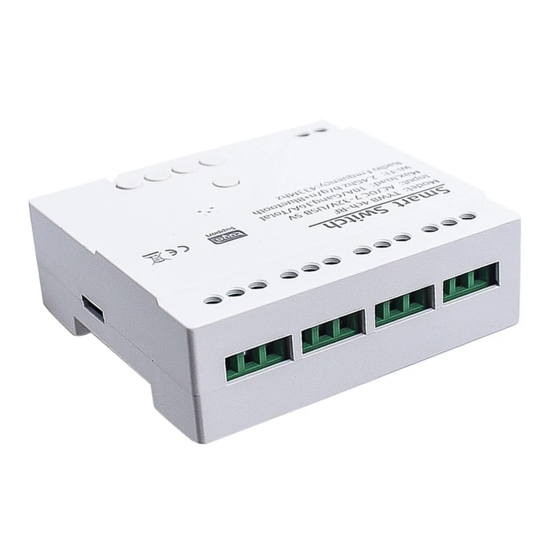 Tuya Smart 4CH RF Switch WiFi Remote Control Wireless Remote Switch Module Voice Control Compatible with Alexa Googles Home B36A
Tuya Smart 4CH RF Switch WiFi Remote Control Wireless Remote Switch Module Voice Control Compatible with Alexa Googles Home B36A