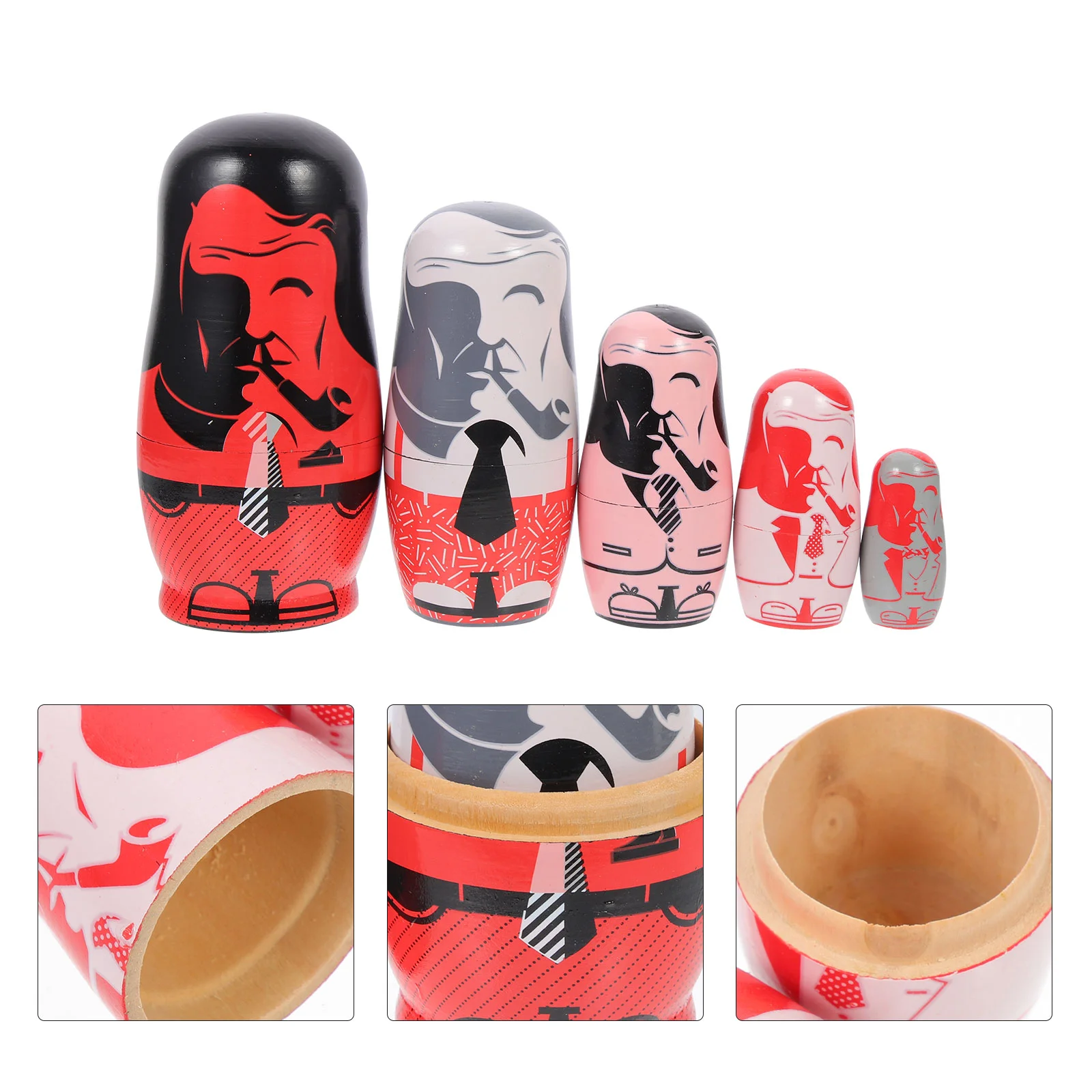 Wooden Nestingtoy Russianpainted Creative Wood Stacking Table Decoration Home Decor Crafts 
Wooden Nestingtoy Russianpainted Creative Wood Stacking Table Decoration Home Decor Crafts