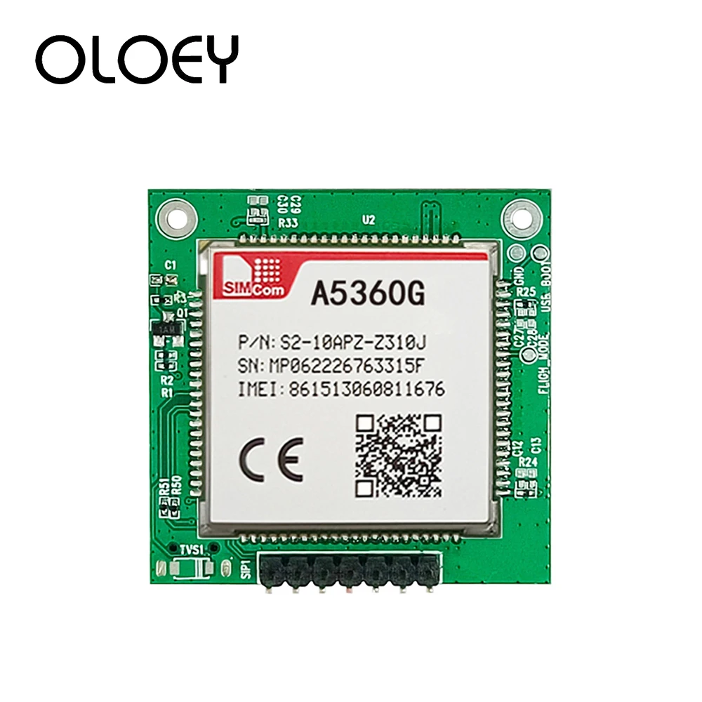 SIMCOM A5360G Breakout Board Quad-Band HSPA+/GSM/GPRS/EDGE A5360G Module Core Board Test Kit B1/B2/B5/B8 850/900/1800/1900MHz
SIMCOM A5360G Breakout Board Quad-Band HSPA+/GSM/GPRS/EDGE A5360G Module Core Board Test Kit B1/B2/B5/B8 850/900/1800/1900MHz