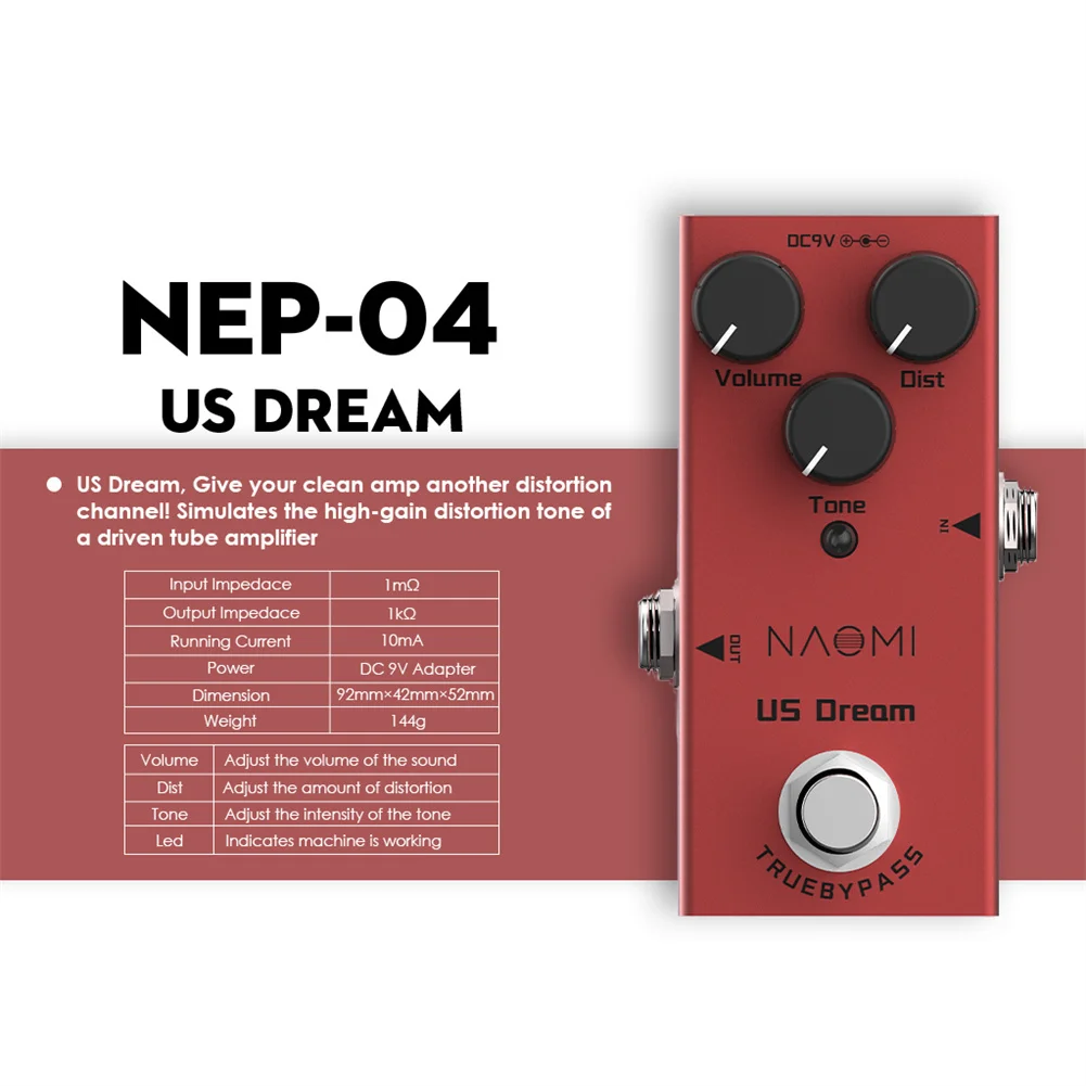NEP-04 педаль эффектов для электрогитары США Тип мечты электрическая гитара смесители голоса питание от DC 9V адаптер Задержка гитары эффект
NEP-04 педаль эффектов для электрогитары США Тип мечты электрическая гитара смесители голоса питание от DC 9V адаптер Задержка гитары эффект