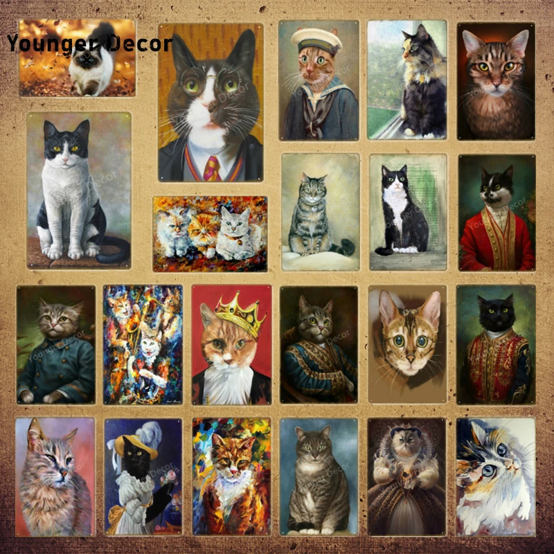 Funny Animal Cat Metal Signs Prints Wall Sticker Painting Pictures Vintage Poster Kids Bedroom Pub Bar Home Kitchen Decor Mural
Funny Animal Cat Metal Signs Prints Wall Sticker Painting Pictures Vintage Poster Kids Bedroom Pub Bar Home Kitchen Decor Mural