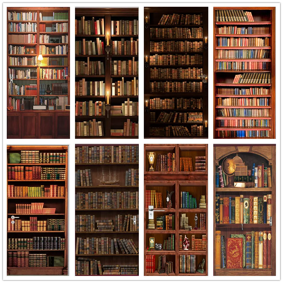 Self Adhesive DIY Bookcase Bedroom Study Room Decor Home Design Decal Mural 3D Library Door Sticker Vinyl Wallpaper
Self Adhesive DIY Bookcase Bedroom Study Room Decor Home Design Decal Mural 3D Library Door Sticker Vinyl Wallpaper