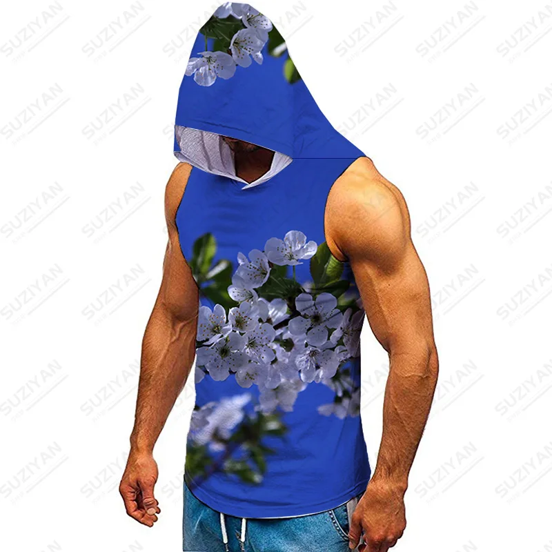 Korean Version Mesh Tank Top Men Hooded Sports T-Shirt Wild 3D Sleeveless Top Men Fit For Men Summer Basketball White Tank Top
Korean Version Mesh Tank Top Men Hooded Sports T-Shirt Wild 3D Sleeveless Top Men Fit For Men Summer Basketball White Tank Top