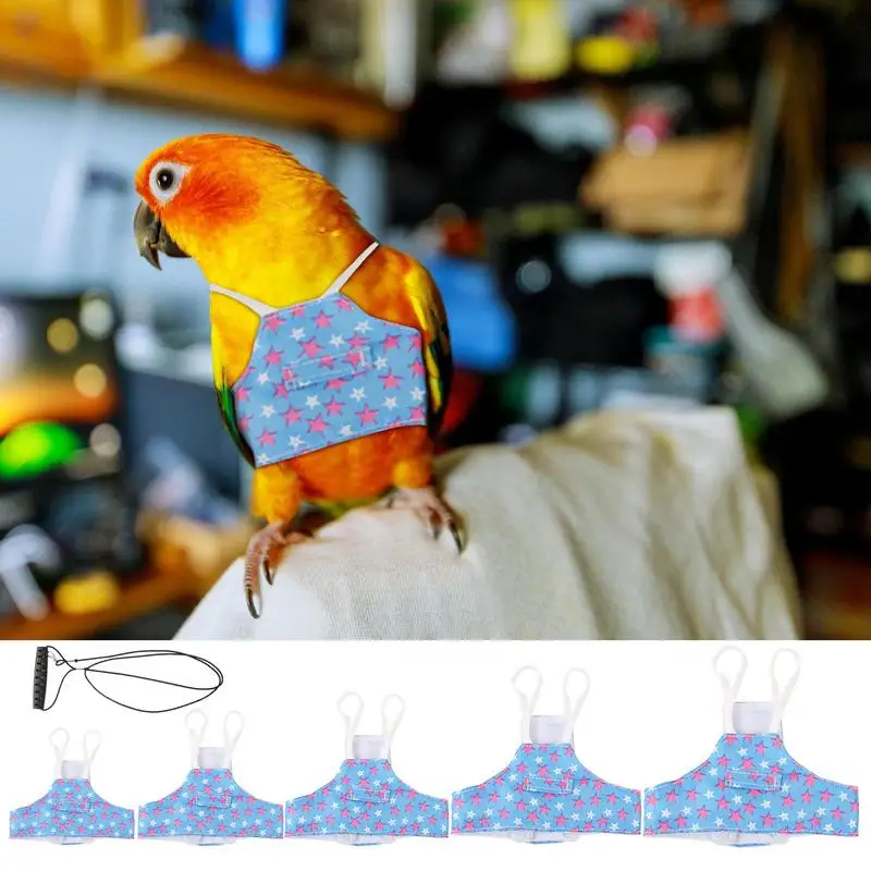 Parrot Flight Suit Bird Costume With Rope Bird Flying Clothes Pet Animal Costumes Star Pattern Small Animals Apparel For
Parrot Flight Suit Bird Costume With Rope Bird Flying Clothes Pet Animal Costumes Star Pattern Small Animals Apparel For