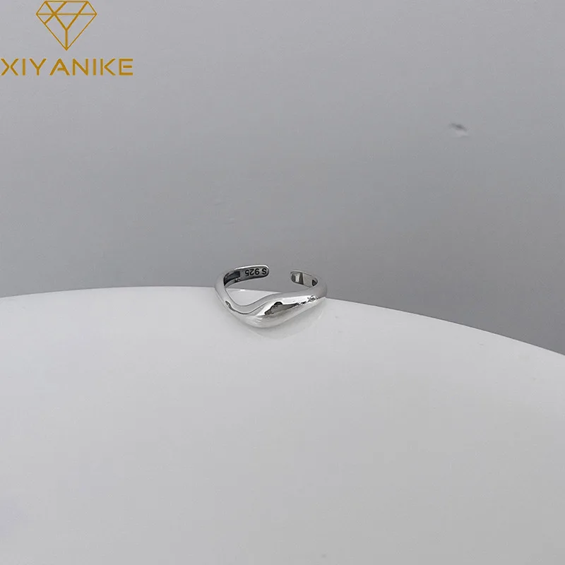 XIYANIKE Simple Wave Arc Open Cuff Finger Rings for Women Girl Korean Fashion Vintage Jewelry Friend Gift Party кольцо женское
XIYANIKE Simple Wave Arc Open Cuff Finger Rings for Women Girl Korean Fashion Vintage Jewelry Friend Gift Party кольцо женское