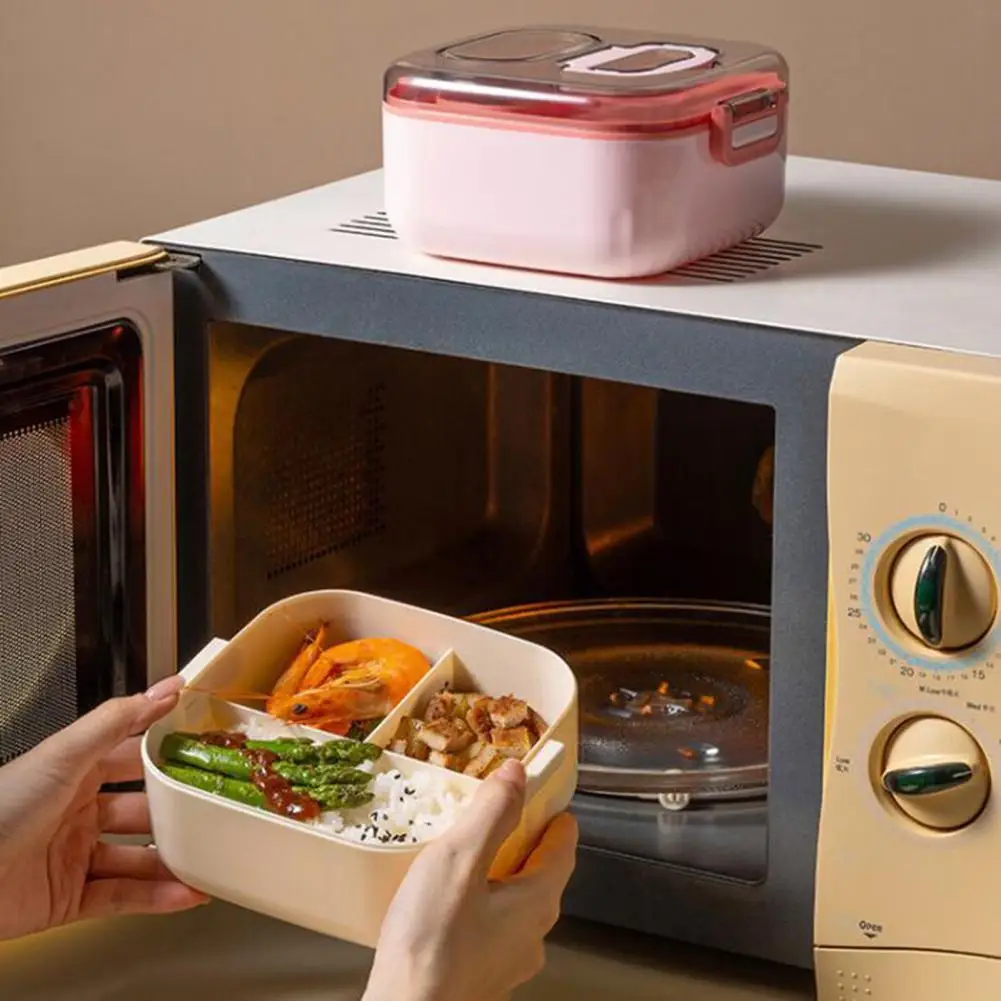 Practical Lunch Box Easy to Clean Leak-proof 3 Compartments Salad Container Strong Sealing Salad Container Picnic Use
Practical Lunch Box Easy to Clean Leak-proof 3 Compartments Salad Container Strong Sealing Salad Container Picnic Use