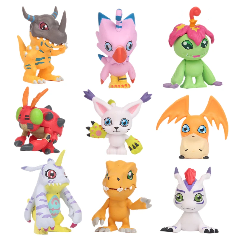 9pcs/set Japan Cartoon Digimon Adventure Figures Statue WarGreymon Agumon Gabumon Palmon Tentomon Digital Model Kid Toy
9pcs/set Japan Cartoon Digimon Adventure Figures Statue WarGreymon Agumon Gabumon Palmon Tentomon Digital Model Kid Toy