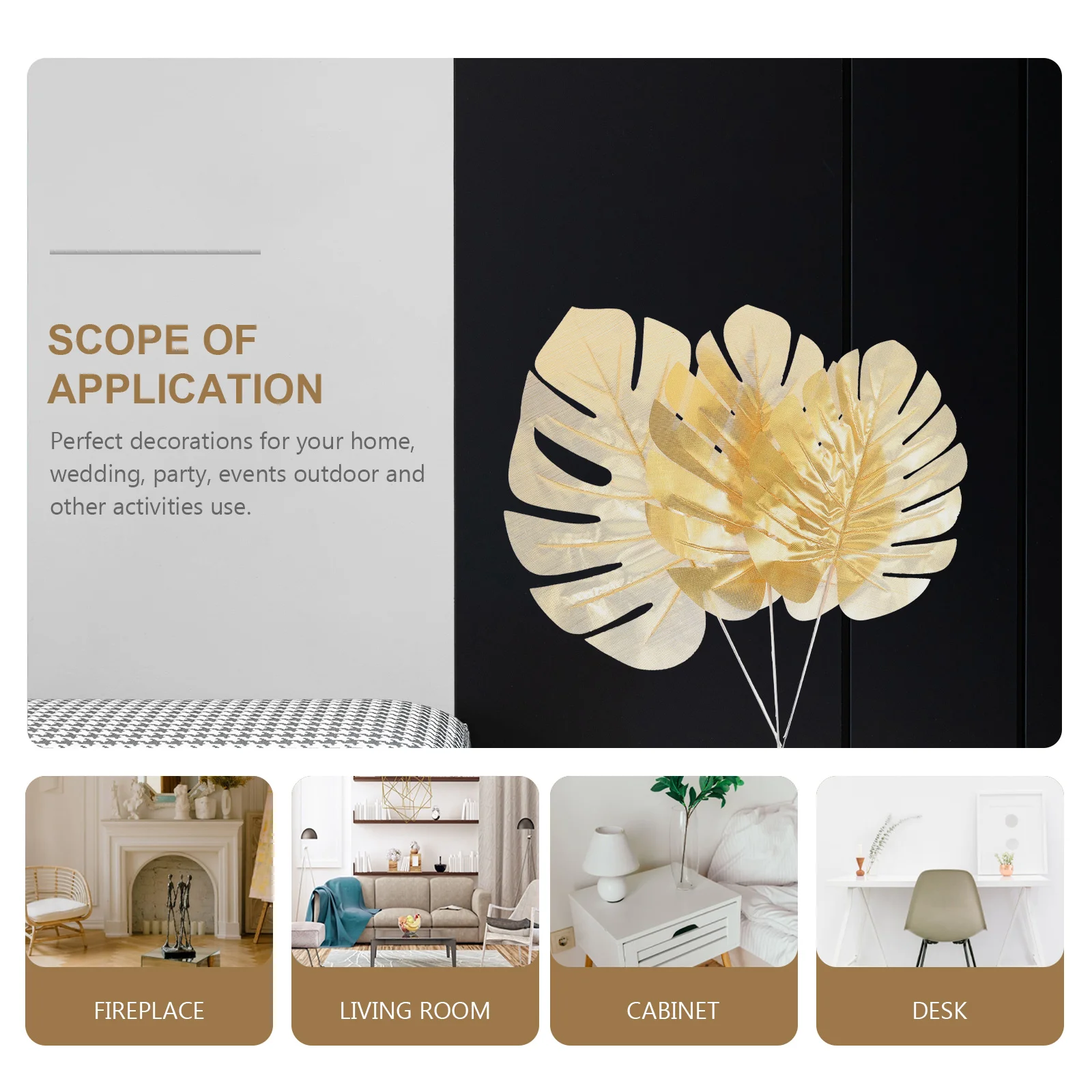 12pcs Golden Monstera Stem DIY Simulation Lifelike Jungle Leaf Pick Photo Prop Leaf Cake Topper for Wedding Birthday Party
12pcs Golden Monstera Stem DIY Simulation Lifelike Jungle Leaf Pick Photo Prop Leaf Cake Topper for Wedding Birthday Party